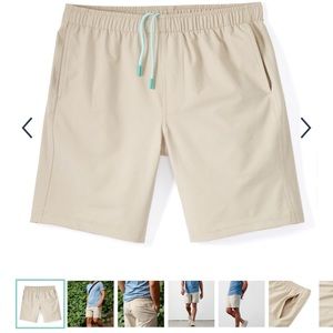 Myles Apparel Everyday Short, Large, Khaki, 8 Inch Inseam